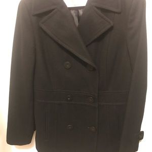 Black Kenneth Cole Pea Coat newly used condition
